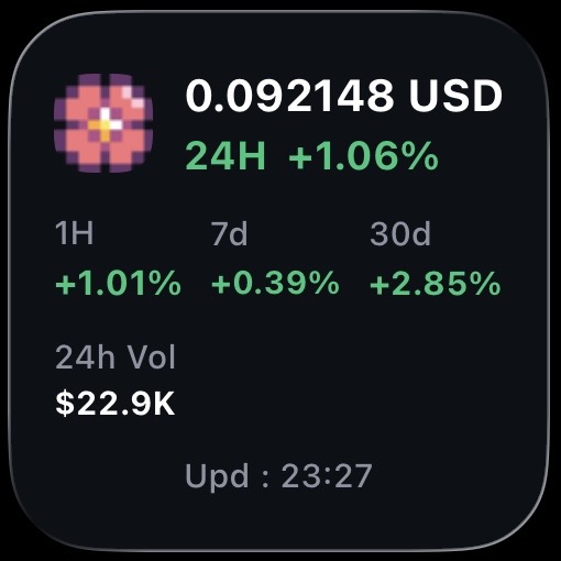 Flower USD Widget