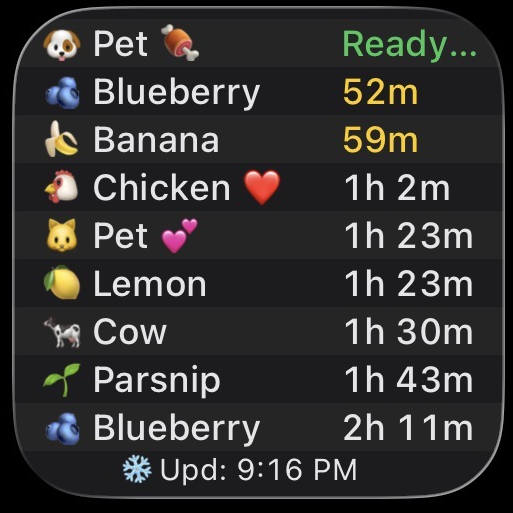 Farm Widget