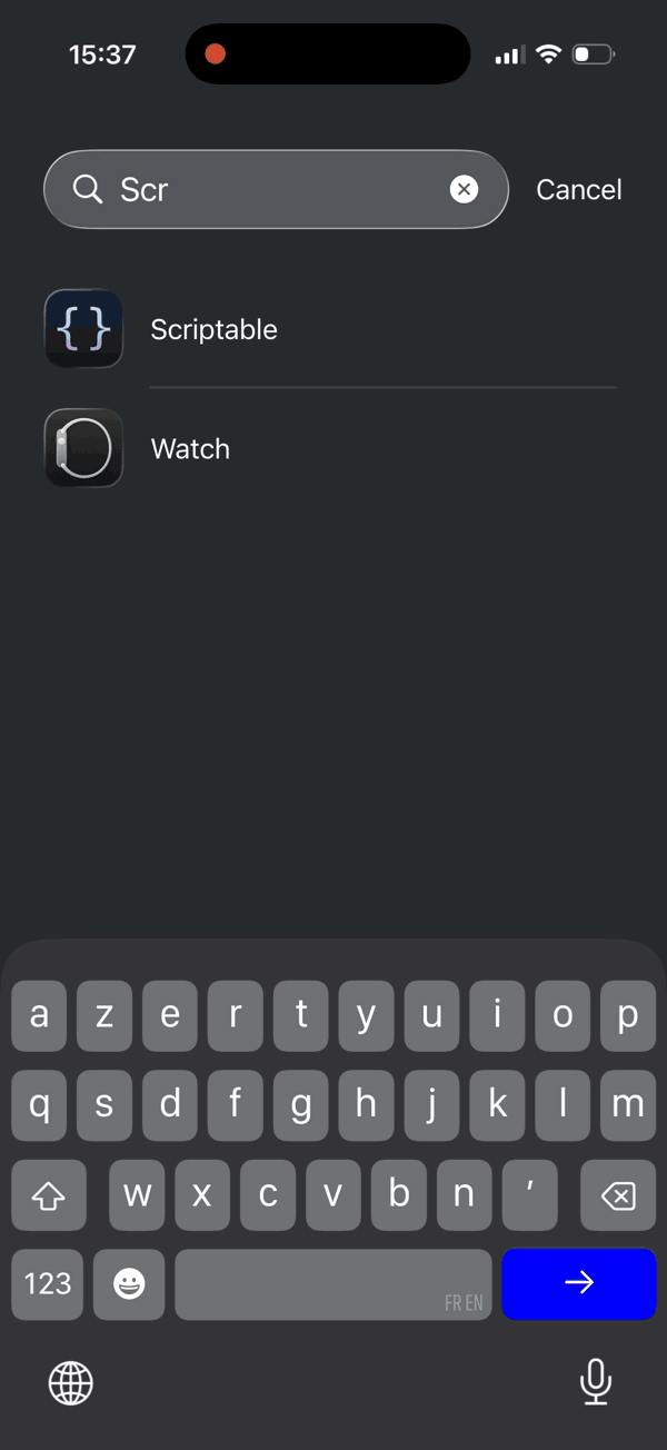 How to open and run the script in Scriptable