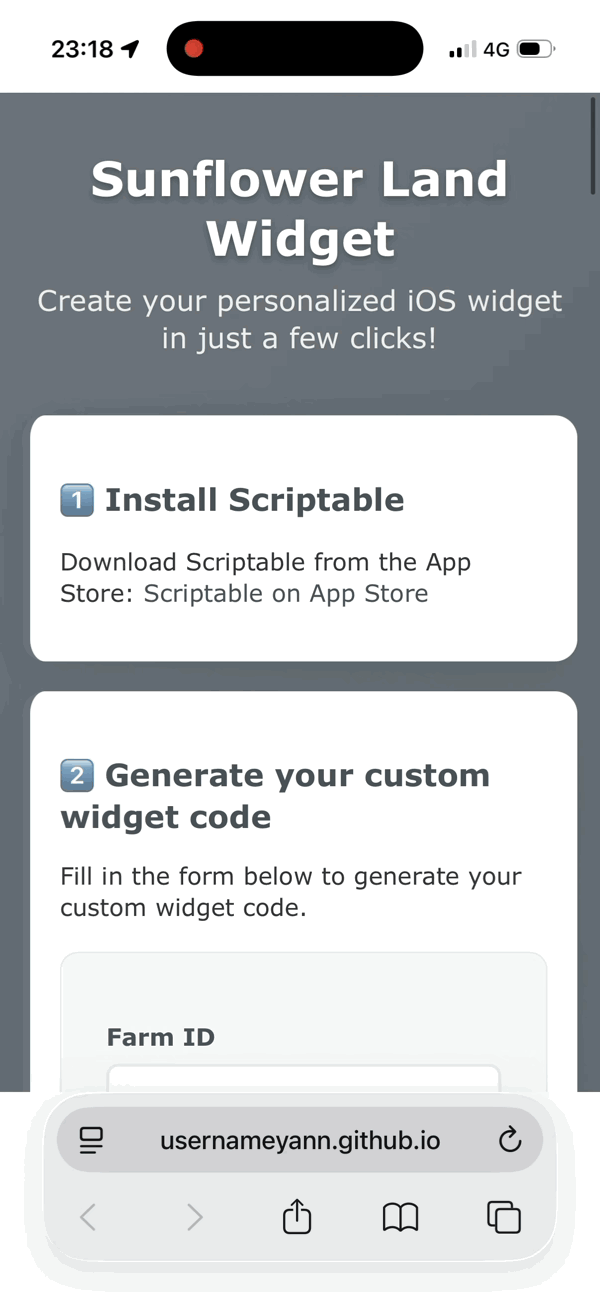 How to generate widget code